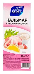 Филе кальмара БАЛТИЙСКИЙ БЕРЕГ соломка в чесночном соусе 200г
