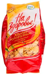 Хлопья НА ЗДОРОВЬЕ! кукурузные глазированные сахаром м/у 350г