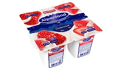 Йогуртный продукт АЛЬПЕНЛАНД сливочный малина клубника бзмж 7.5% 95г