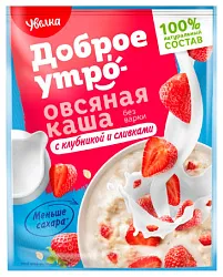 Каша овсяная УВЕЛКА клубника со сливками м/у 40г