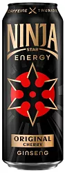 Энергетический напиток НИНДЗЯ СТАР Энерджи Ориджинал Черри ж/б 0.45л