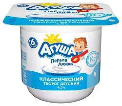Творог АГУША Классический бзмж 4.5% 100г