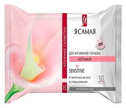 Влажные салфетки Я САМАЯ Ромашка для интимной гигиены 15шт