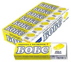 Леденцы БОБС медово-лимонные с витамином С 35г