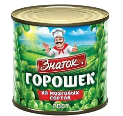 Горошек ЗНАТОК зеленый ж/б ключ 425мл