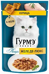 Корм для кошек ГУРМЭ Перл курица в соусе 75г