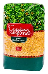 Пшено СЕМЕЙНЫЕ ЗАКРОМА шлифованное м/у 1500г