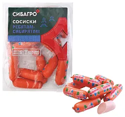 Сосиски СИБАГРО Ребятам сибирятам 330г