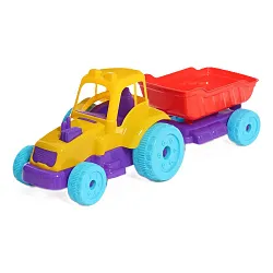 Машина ЭФФЕКТОН Трактор Фермер с прицепом