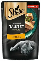 Корм для кошек ШЕБА Нежный паштет с индейкой 75г