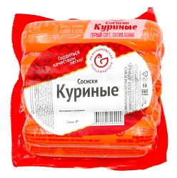 Сосиски МЕЖЕНИНОВСКАЯ ПФ куриные в/у 400г