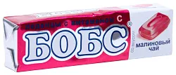 Леденцы БОБС Малиновый чай с витамином С 35г