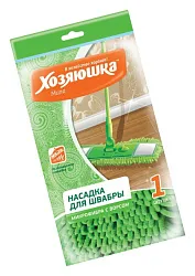 Насадка для швабры флеттер ХОЗЯЮШКА МИЛА микрофибра с ворсом