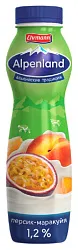Йогуртовый напиток АЛЬПЕНЛАНД персик маракуйя бзмж 1.2% 290г