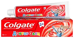 Зубная паста детская КОЛГЕЙТ Доктор заяц со вкусом клубники 50мл