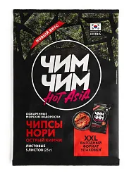 Чипсы-нори ЧИМ-ЧИМ листовые острый кимчи м/у 25г