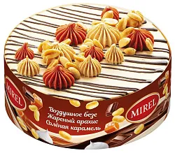 Торт МИРЕЛЬ Шоколадный тоффи 580г