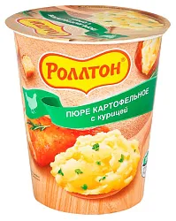 Картофельное пюре б/п РОЛЛТОН  курица 55г