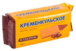 Печенье КРЕМЕНКУЛЬСКОЕ глазированное 230г
