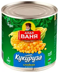Кукуруза ДЯДЯ ВАНЯ ж/б 340г