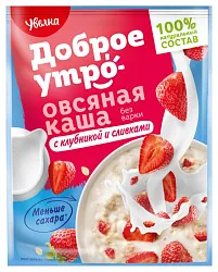 Каша овсяная УВЕЛКА клубника со сливками м/у 40г