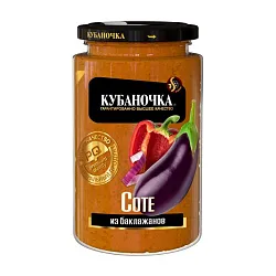 Закуска овощная КУБАНОЧКА Соте из баклажанов ст/б 360г