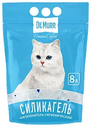 Наполнитель для туалета ДЕ МУРР Премиум Кристал силикагелевый 8л