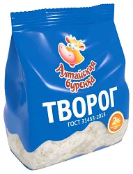 Творог АЛТАЙСКАЯ БУРЕНКА бзмж 2% пакет 450г