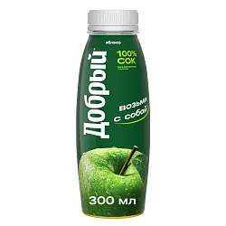 Сок ДОБРЫЙ яблоко 0.3л