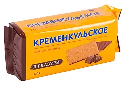 Печенье КРЕМЕНКУЛЬСКОЕ глазированное 230г
