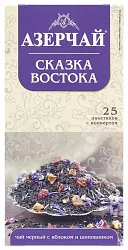 Чай АЗЕРЧАЙ Сказка Востока яблоко шиповник черный 25пак