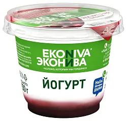 Йогурт ЭКОНИВА вишня бзмж 3% 250г