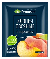 Овсяные хлопья ГУДВИЛЛ с персиком м/у 40г