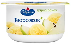 Творожная паста САВУШКИН груша банан бзмж 3.5% 120г