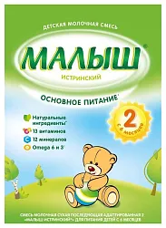 Смесь НУТРИЦИЯ МАЛЫШ истринский 2 бзмж карт/уп 350г