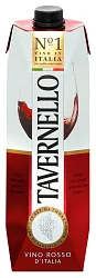 Вино ТАВЕРНЕЛЛО красное п/сух 11.5% т/пак 1л