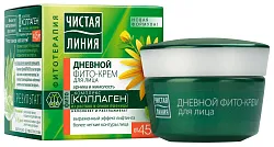 Крем для лица ЧИСТАЯ ЛИНИЯ Арника и жимолость от 45лет день 45мл