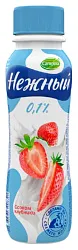 Йогуртный напиток КАМПИНА Нежный с соком клубники бзмж 0.1% 285г