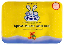 Крем-мыло детское УШАСТЫЙ НЯНЬ Ромашка 4*100г