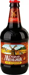 Пивной напиток СТАРЫЙ МЕЛЬНИК из бочонка темное бархатное 4.2% ст/б 0.45л