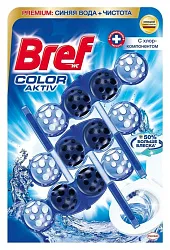 Туалетный блок БРЕФ Колор актив хлор-компонент 1шт