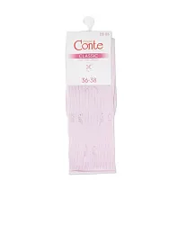 Носки женские КОНТЕ Элегант Классик ажурные светло-розовые р.23-25 арт.24С-99СП