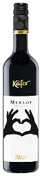 Вино КЭФЕР Мерло красное сух 13% ст/б 0.75л
