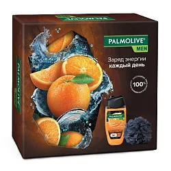 ПН ПАЛМОЛИВ Мен Цитрусовый заряд гель для душа 250мл+мочалка