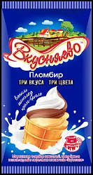 Мороженое ВКУСНЯЕВО Крем-брюле шоколадный стакан бзмж 90г