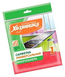 Салфетка ХОЗЯЮШКА МИЛА универсальная микрофибра 30*30см