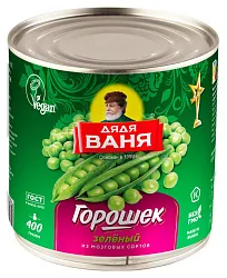 Горошек ДЯДЯ ВАНЯ ж/б 400г