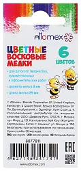 Мелки восковые АТТОМЕКС 6цв