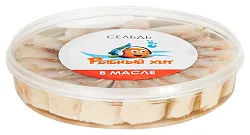 Сельдь РЫБНЫЙ ХИТ филе кусочки в масле с/с 150г