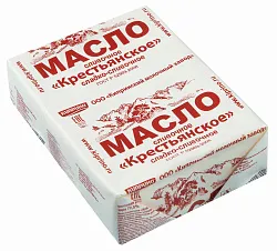 Масло сладко-сливочное КИПРИНО Крестьянское несоленое бзмж 72.5% 180г
